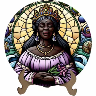 Mandala Nanã - Arte Estilo Vitral