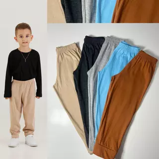Kit 5 Calça de Pijama Mijão Infantil Menino e Menina de Meia Malha 100% Algodão 1/2/3/4/6 em Oferta na Shopee