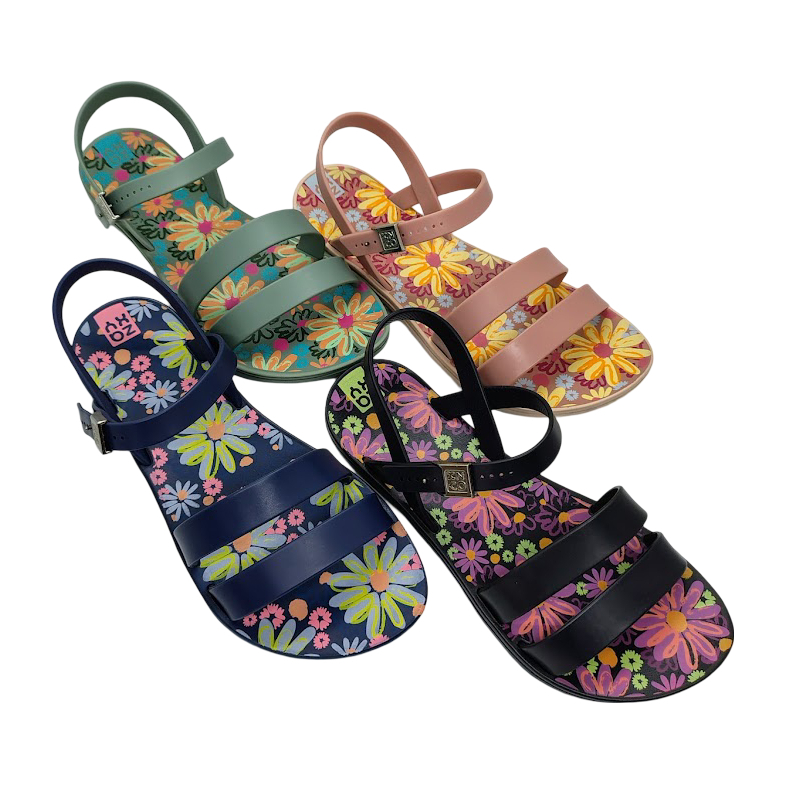 Sandália Zaxy Urban Floral Cores 82898 | Shopee Brasil