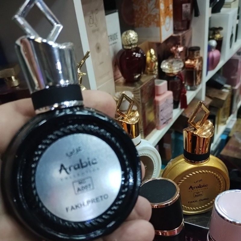 Perfume Fakkar Black Miniatura 25 ml árabe collection | Shopee Brasil