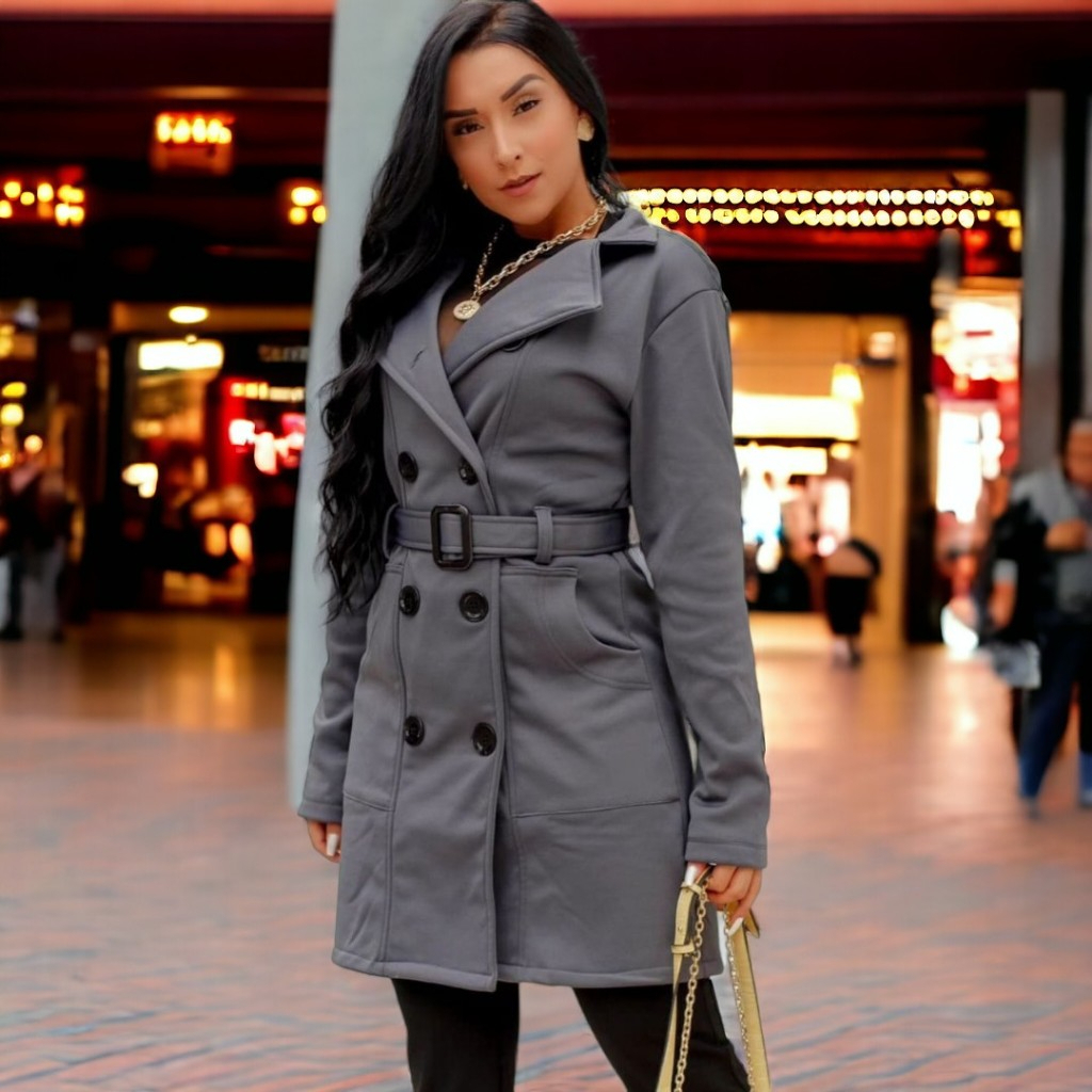 Casaco Moletom Sobretudo Feminino moda inverno Parka Shopee Brasil