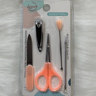 1/3/5 pacotes/Kit Manicure E Pédicure Alicate Tesoura Cortador 5 Peças em Oferta na Shopee