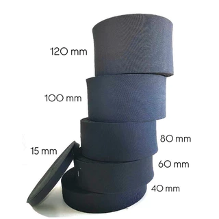 Elástico Reforçado Preto Com Largura 4 - 6 - 8- 10 - 12cm Com Tamanho a Escolher Ideal para confecções