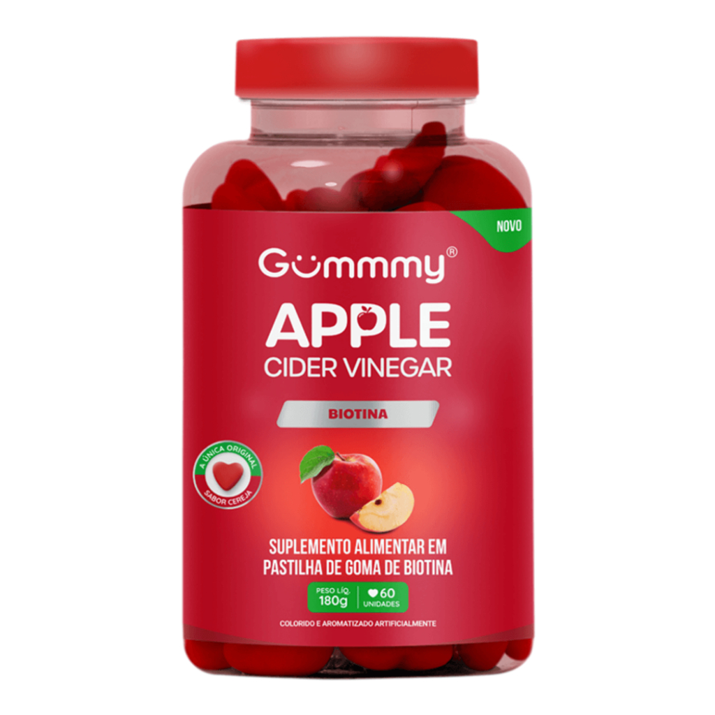 Gummy Vinagre de Maçã Biotina Gominha Goma de Maçã | Shopee Brasil