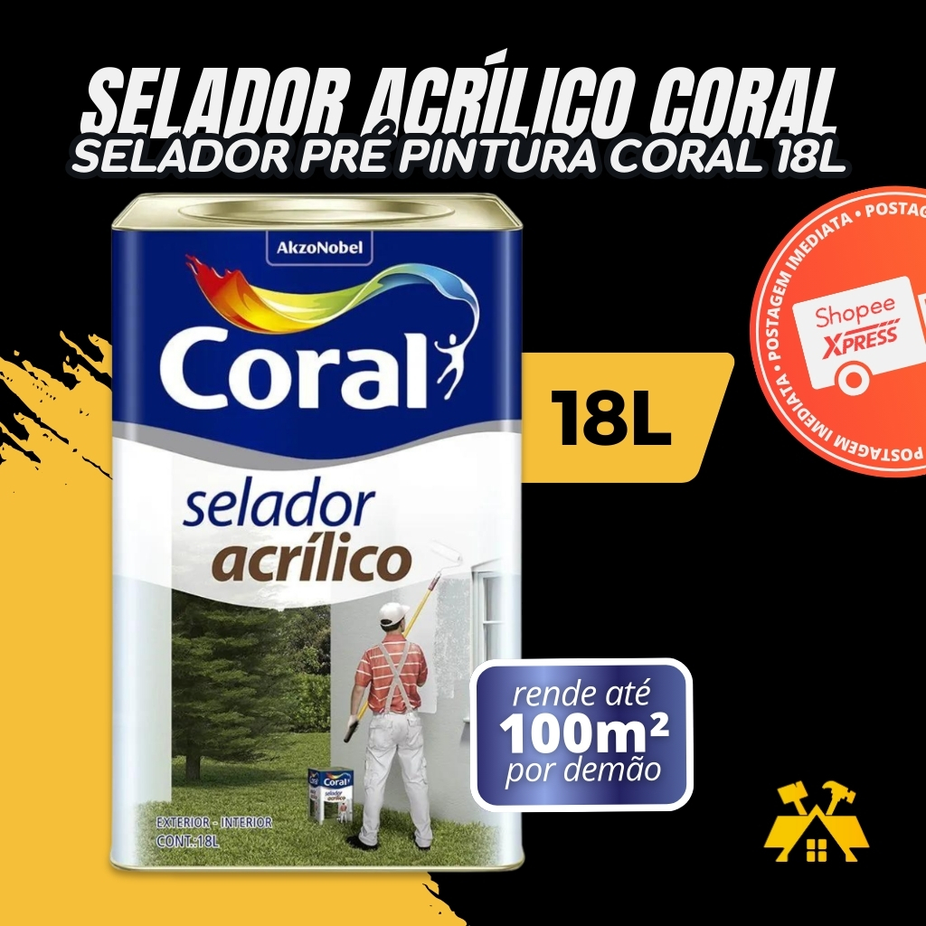 Selador Acrilico Coral 18 Litros | Shopee Brasil