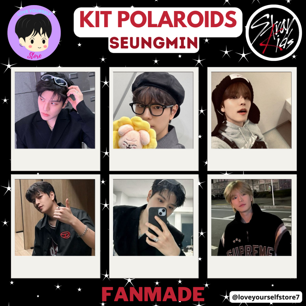 KIT PHOTOCARDS STRAY KIDS SEUNGMIN - FANMADE em Promoção na Shopee