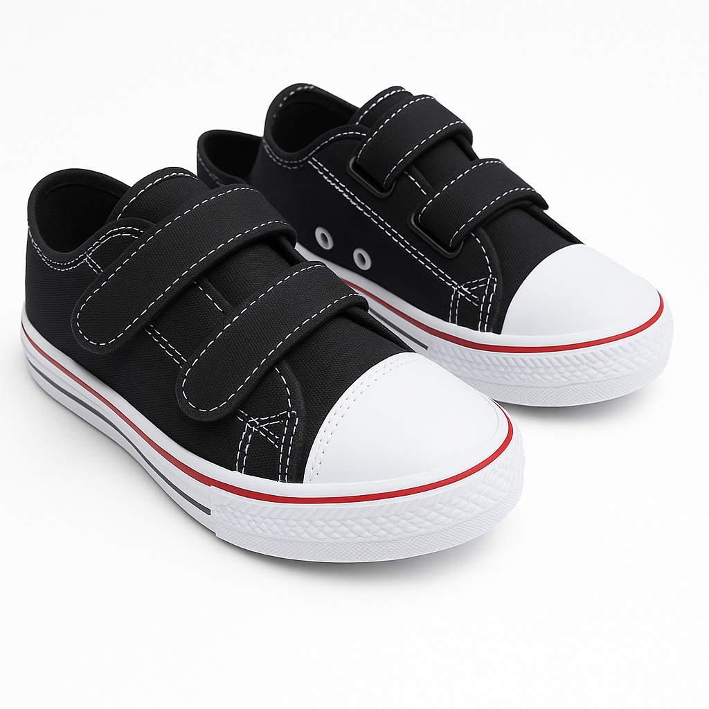 Tênis escolar Infantil N°18 ao 36 Carrapicho Velcro confort criança menino menina