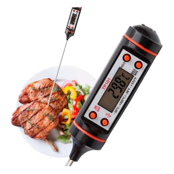 Termômetro Culinário Digital Espeto Alimento Cozinha Liquido