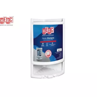 Porta Shampoo Branco Acessorio Banheiro 4010 - Herc em Oferta na Shopee