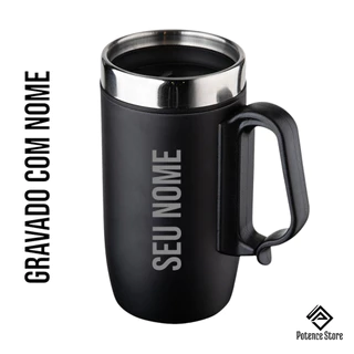 Caneca Inox 250ml Personalizada com Nome | Parede Dupla Café, Chá e Água Presente Criativo