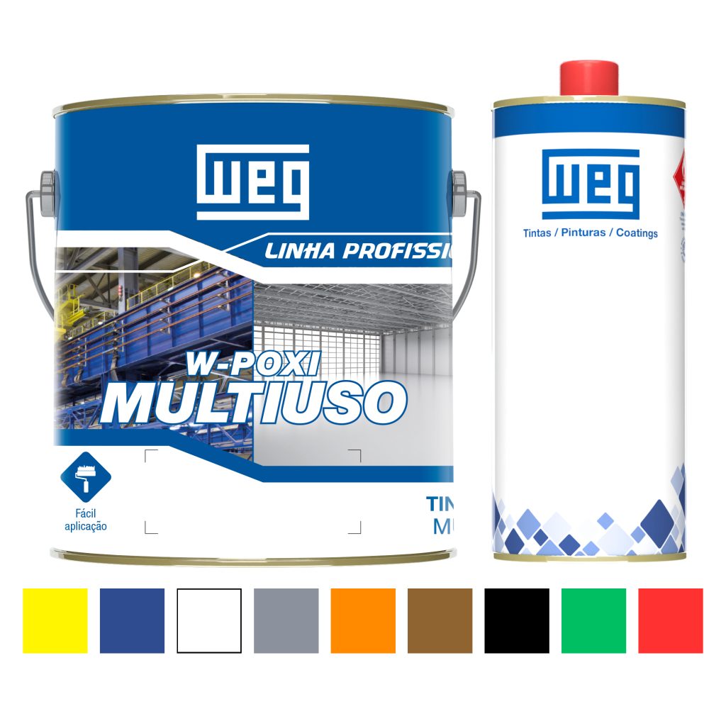 Tinta WEG Epóxi Multiuso 3,6L - Piso, Metal, Concreto, Madeira, Lajota ...