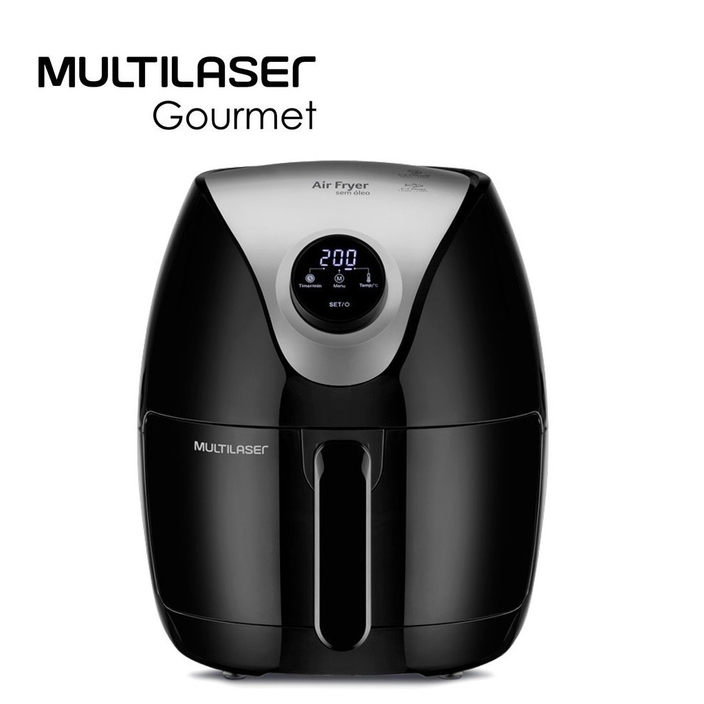 Fritadeira Air Fry Digital 4L 220V Cor Preto Multilaser | Shopee Brasil