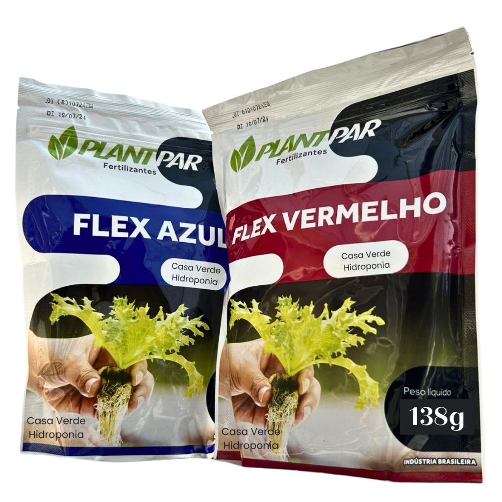 Flex Vermelho e Azul para Hidroponia 200 Litros - PLANTPAR
