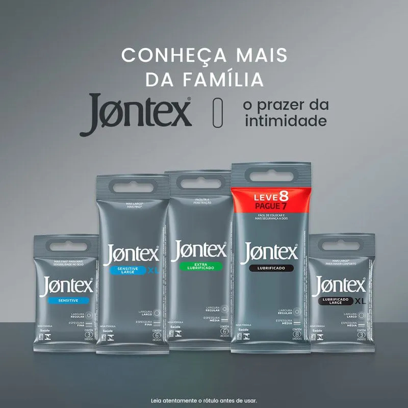 Preservativo Jontex Sensitive/Extra Lubrificado - Envio Rápido | Shopee ...