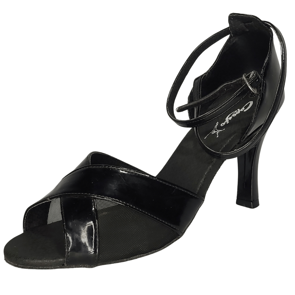 Sandália Dança Salão Tela Capezio 3580 Salto 9cm Shopee Brasil