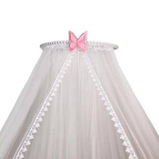 Dossel borboleta com mosquiteiro tule para berço em Oferta na Shopee