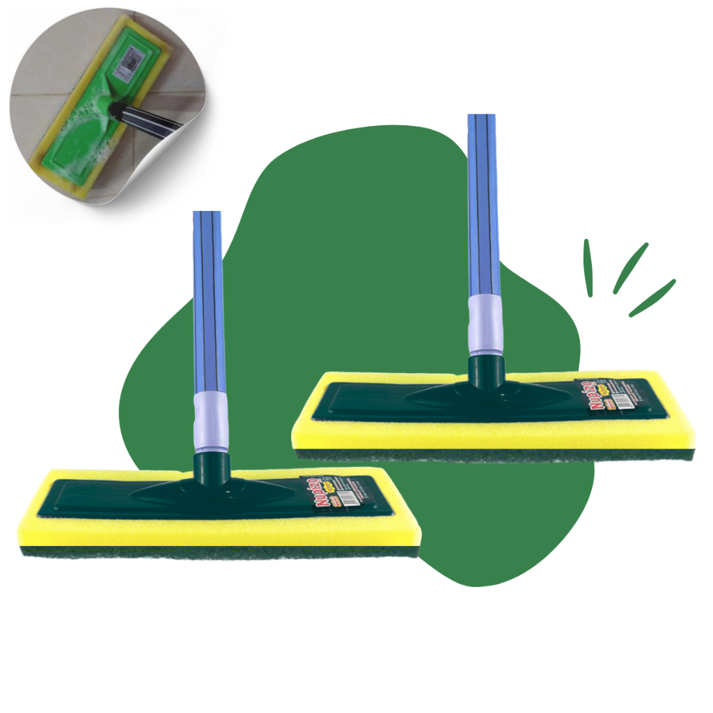 Kit com 2 unidades Lava Azulejo com Cabo Esponja para Limpar