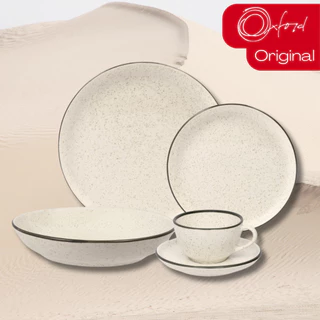 Aparelho Jogo de Jantar e Chá 30 Peças Flat Duna Oxford Jogo de Pratos e Xícaras em Oferta na Shopee