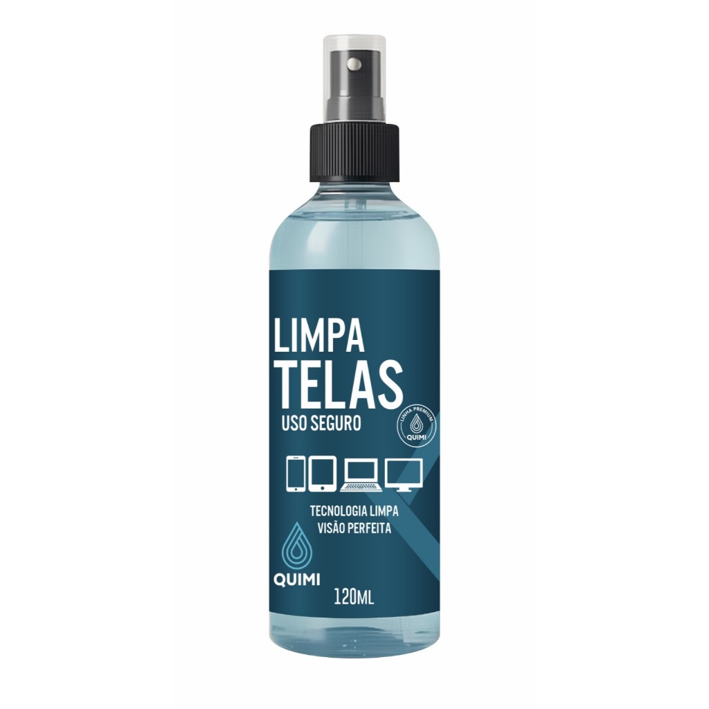 Limpa Telas 120 ML Limpador De Tela Celular Notebook TV Câmeras tablet ...