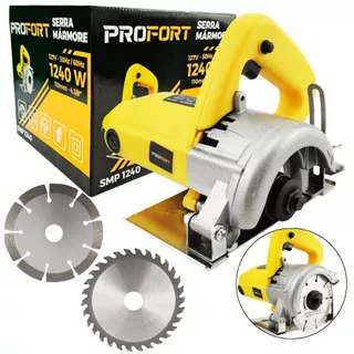 Kit Serra Mármore Tipo Makita SMP1240 para Construção Cívil, Marcenaria - Profort em Oferta na Shopee