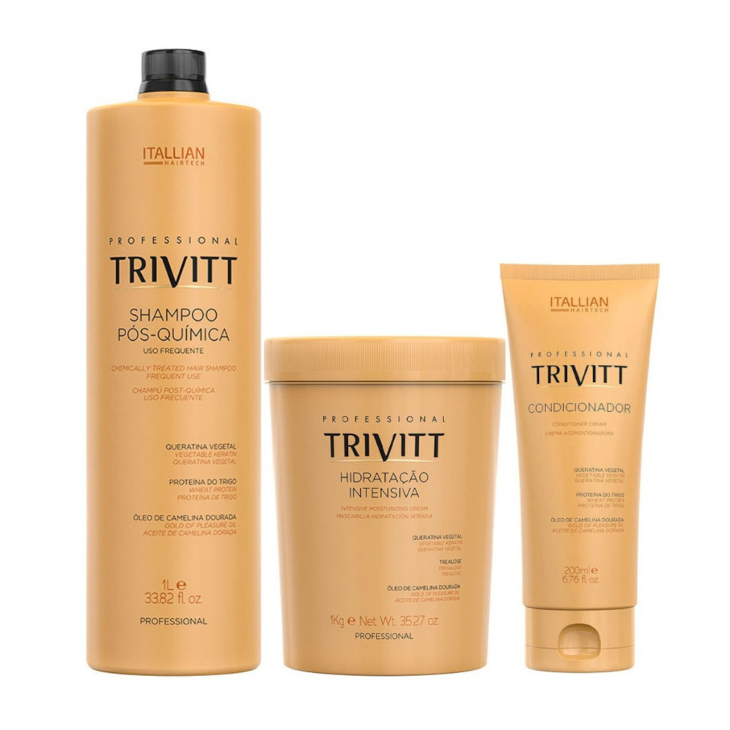 Kit Trivitt: restauração intensa para cabelos quimicamente tratados ...