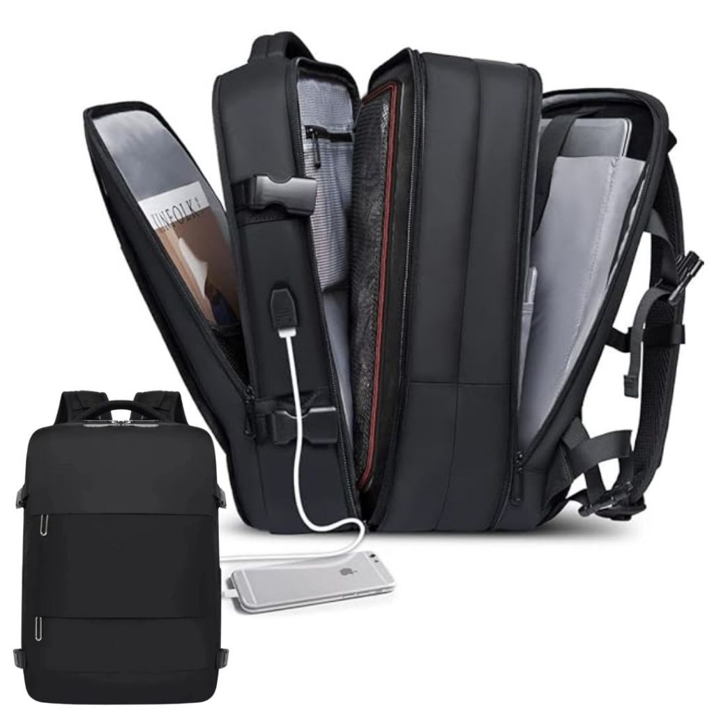 Mochila Multifuncional Trabalho Faculdade Viagem Notebook Executiva Espaçosa Unissex Feminina Masculina Compartimento