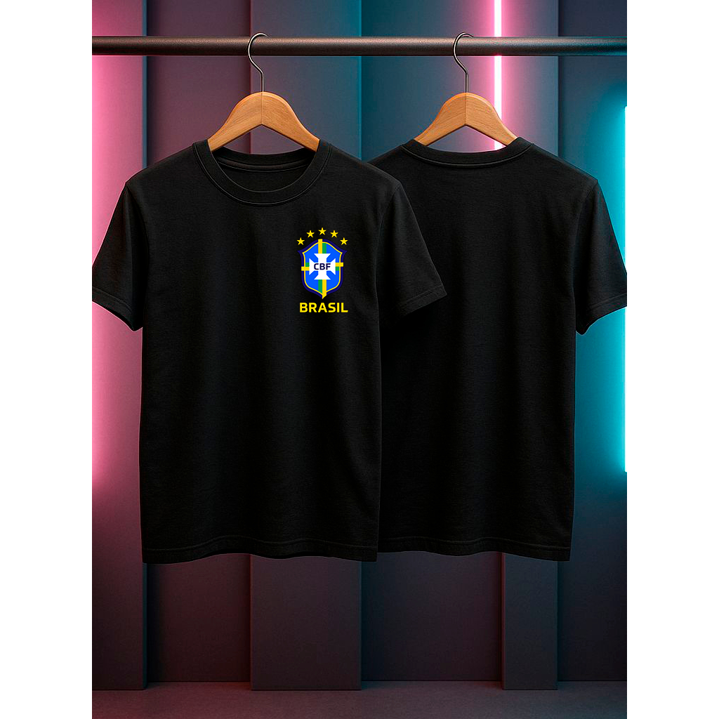Camiseta masculina Seleção Brasileira (Carlo Ancelotti) camisa masculina blusa masculina 100%ALGODÃO blusa premium