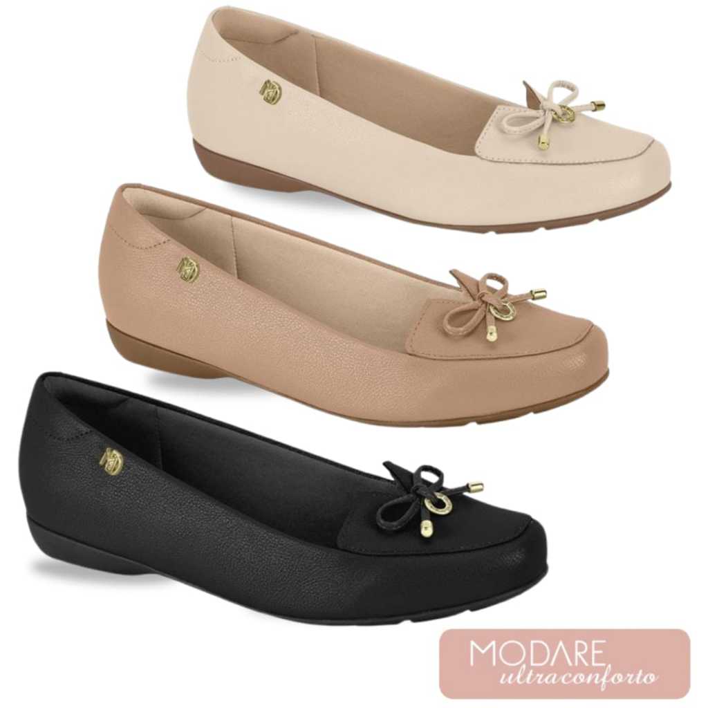 Sapatilha Mocassim Modare ultra conforto Ref.7016.461 | Shopee Brasil