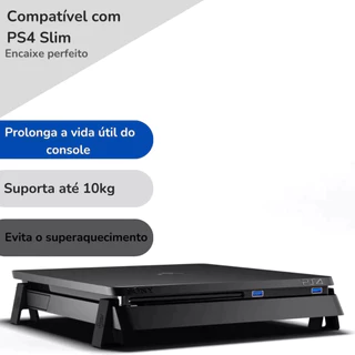 Kit 4 Suporte Pezinho Console Playstation Ps4 Slim - Posição Horizontal