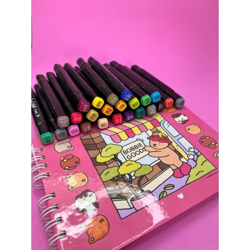Bobbie Goods e Caneta Touch Coloridas 24 Cores Original | Shopee Brasil