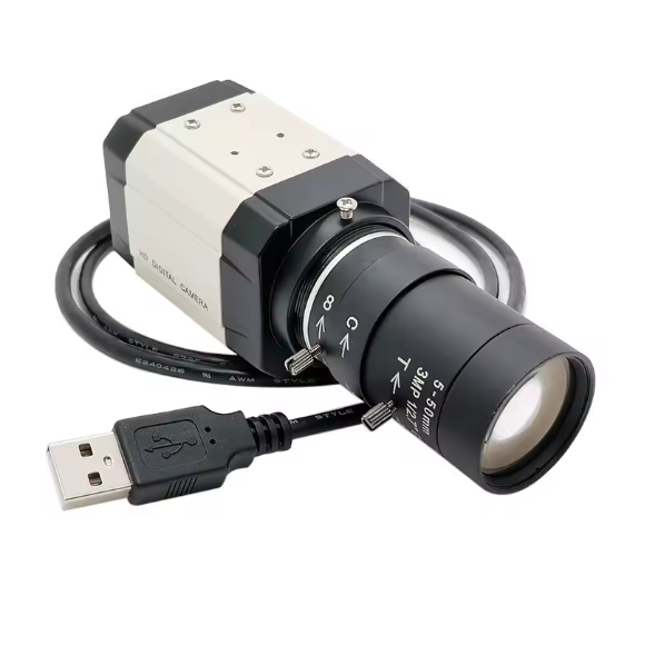 Lente varifocal hd 5-50mm industrial 4k 8mp imx415 hd usb webcam 2k 4mp ...
