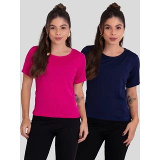 Kit 2 Camisetas Academia Feminina Com Bolso Uv50+ Poliamida Rocca em Oferta na Shopee