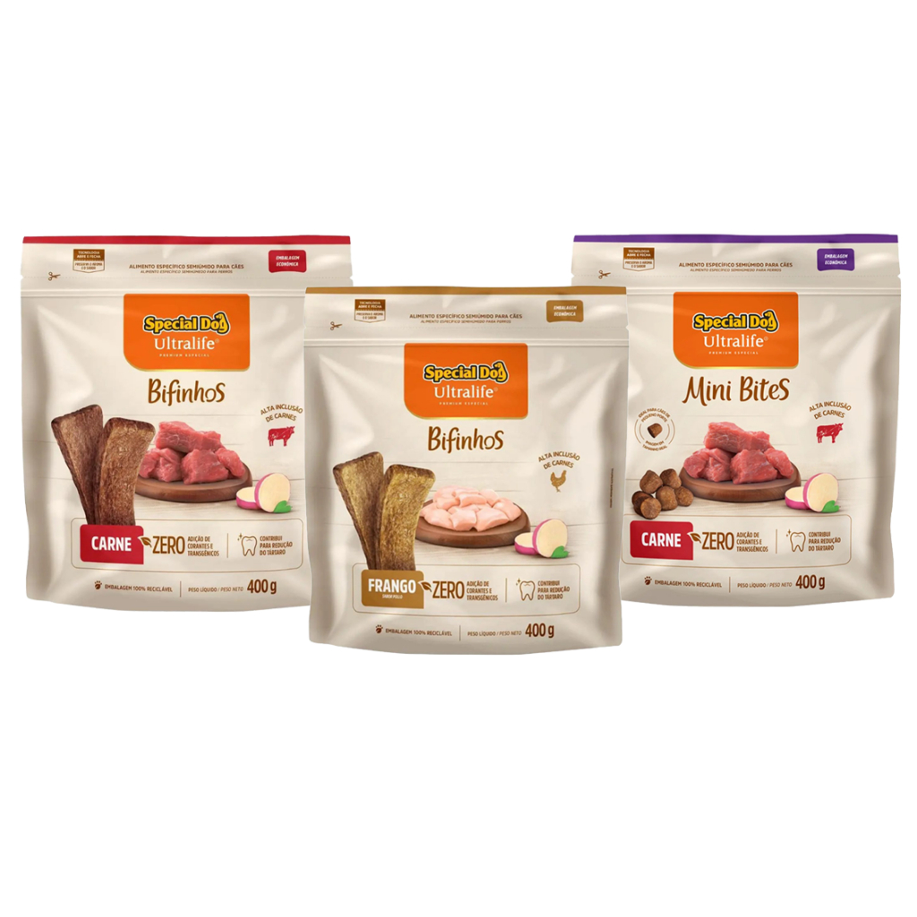 Petisco Bifinho para cães Special Dog Ultralife 400g em Oferta na Shopee