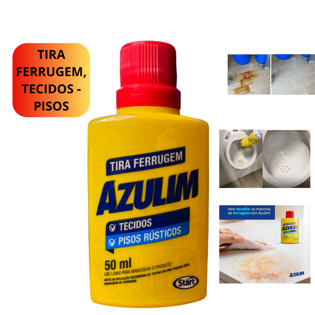 Tira Ferrugem de Tecidos pano - Pisos - Metais | Shopee Brasil
