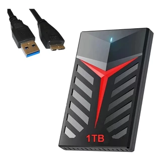 HD Externo 1 Tb Usb 3.0 Notebook Ps3/ps4/ps5 Xbox Seriesx Mac Tvbox Gamer Armazenamentos E Backups Com Led Azul Infokit