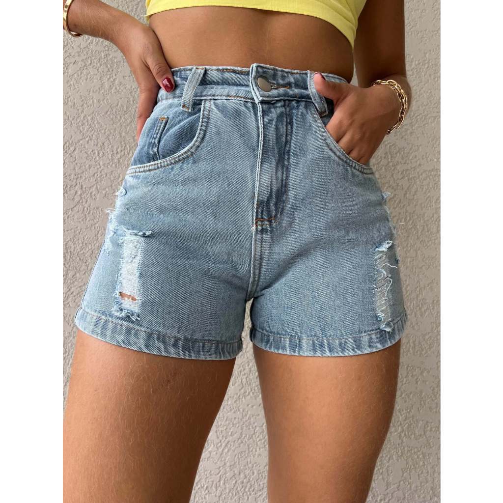kissmelad 9049 Shorts jeans feminino short jeans juvenil natural shorts ...