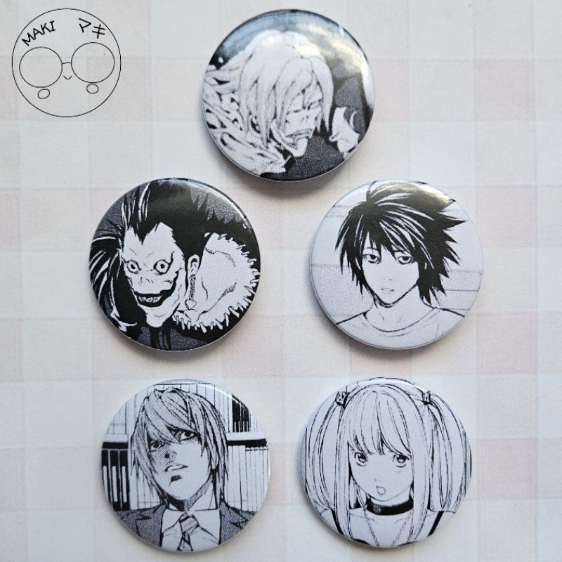 Kit Button Death Note - Anime/Mangá | Shopee Brasil