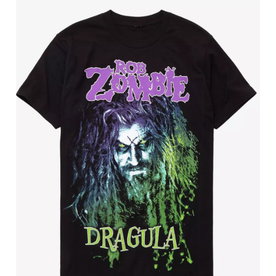 ROB ZOMBIE DRAGULA バンド Tシャツ Camiseta Camisa Blusa Algodão Unissex Rob Zombie Dragula T-Shirt