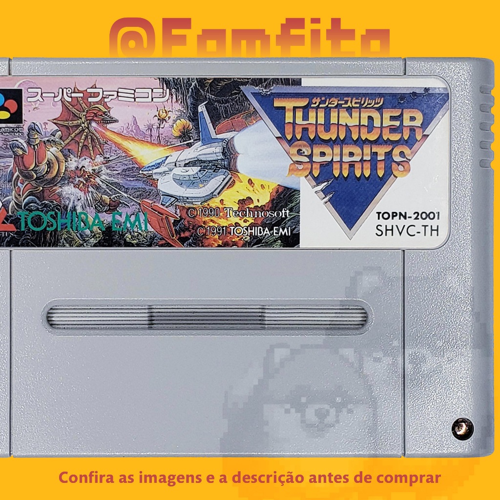 Jeu Thunder Spirits Pour Super Famicom - Version Japonaise (NTSC-J), Code SHVC-TH, état Correct