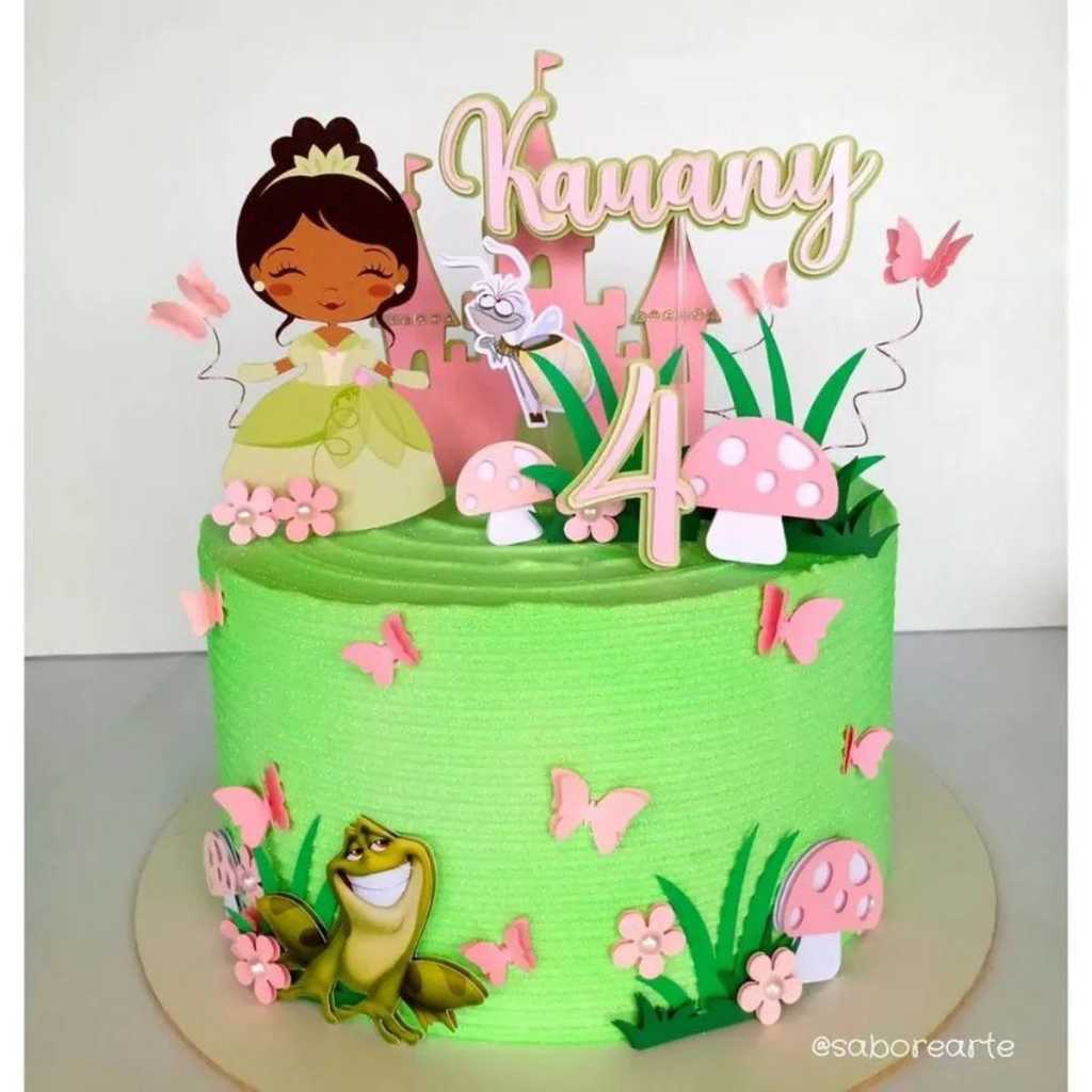 TOPO DE BOLO A PRINCESA E O SAPO | Shopee Brasil