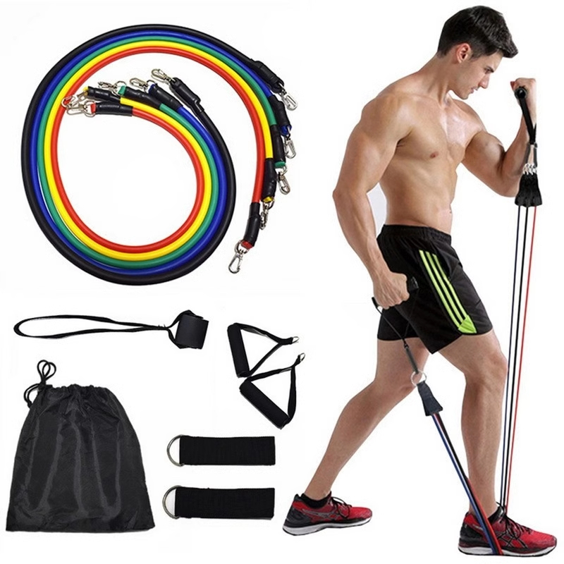Kit Elástico Para Treino Exercícios Malhar Musculação Casa
