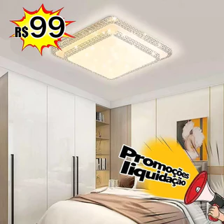 110V-220V Lustre quadrado Plafon 2 Andar Céu Estrelado Plafon Estrela Brilho Plástico 3 Cores