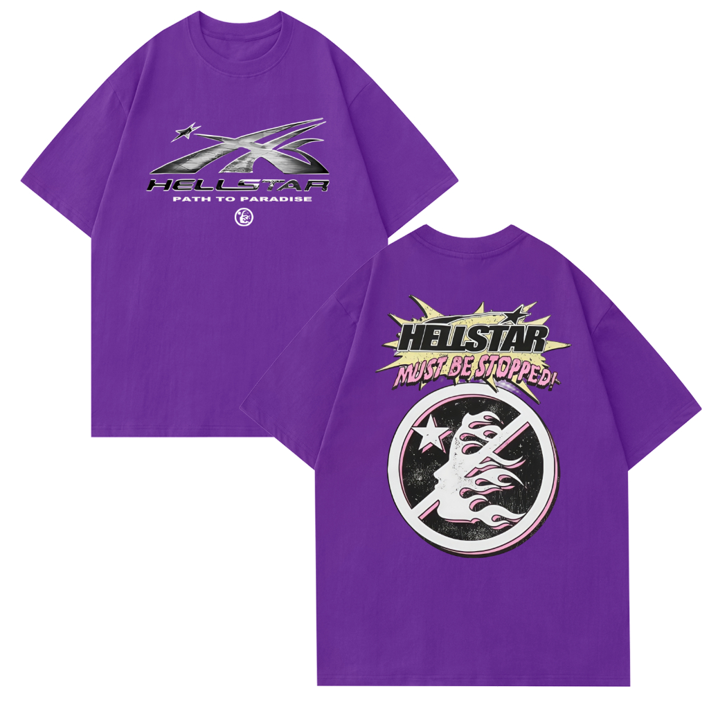 Camiseta Premium em Algodão Puro]GXG High Street Hellstar New