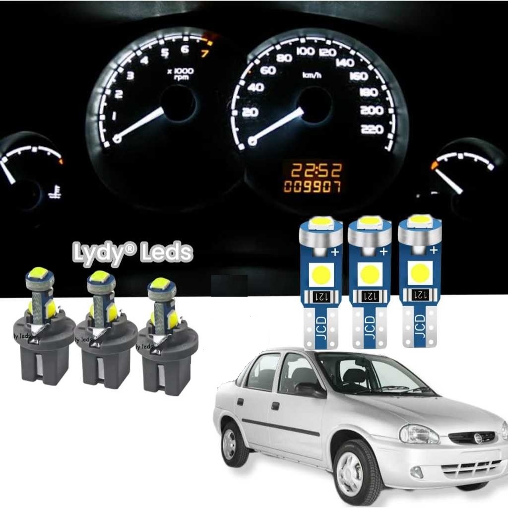 Kit Lampada Led Painel Corsa Max Premium Classic Wagon WInd Super Branco