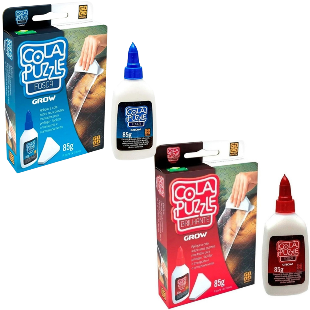 Cola de Peças Puzzle Brilhante ou Fosca Quebra-Cabeça - Grow