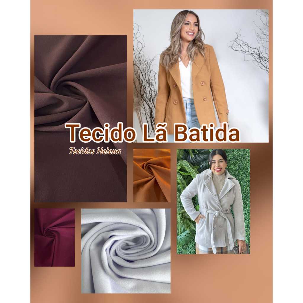 Tecido Lã Batida 1.50mts x 1.50mts | Shopee Brasil