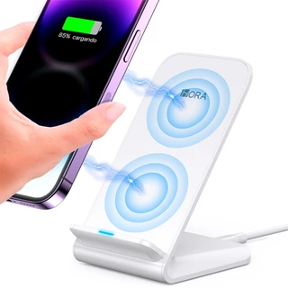 Carregador Rápido 1Hora Sem Fio Máx. 15W Branco