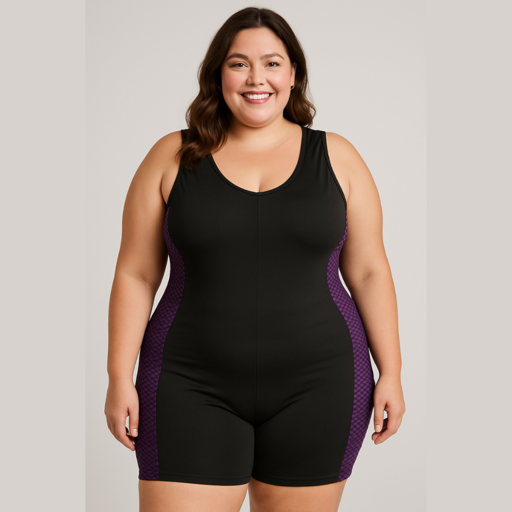 Maiô Macaquinho Macacão Plus Size Feminino Roupa de Academia e ...