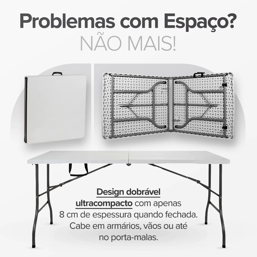 Mesa Maleta Dobrável Portátil