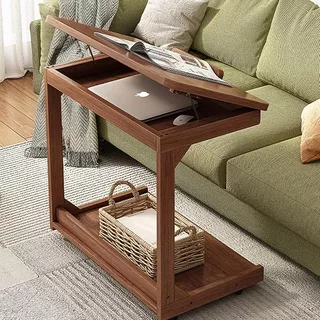 Mesa lateral de sofá de madeira maciça móvel pequena mesa de centro lateral armário simples mesa pequena suporte